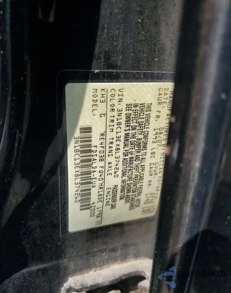 2008 Nissan Versa S from USA, damaged, VIN 3N1BC13EX8L374260